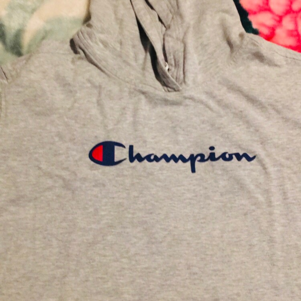 Men’s champion grey hoodie - Picture 3 of 4